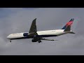 Ouch! Hard Delta 767-400 landing at a VERY windy Heathrow - 13/3/23