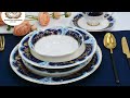 New design bule patteren porcelain dinnerware wholesale - Karosa