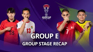 #AsianCup2023 | Group Stage Recap : Group E