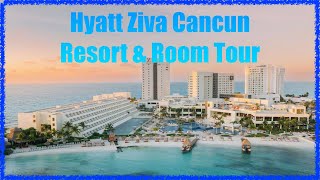 Hyatt Ziva Cancun All Inclusive Resort Tour \u0026 Turquoize Room Tour