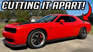 CUTTING APART A DODGE CHALLENGER HELLCAT