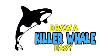 How to draw killer whale easy.