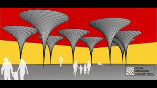 Parametric Curiosity // Parametric column pavilion using Grasshopper Python code