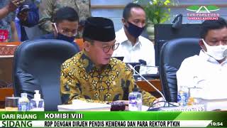 Live Streaming - Komisi VIII DPR RI Rapat Dengar Pendapat dengan Dirjen Pendis Kemenag