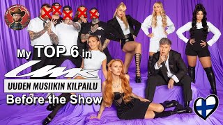 UMK 2025 🇫🇮 My Top 6 (Before the Show)