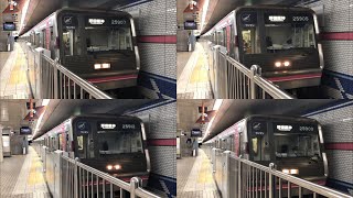 ［ Osaka Metro］千日前線 北巽駅 野田阪神方面のりばを発着する25系の車両たち