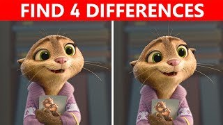 Bet You Can't FIND THE DIFFERENCE! | 100% FAIL | ZOOTOPIA Movie Picture Puzzle