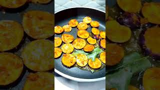 Baingan Fry~ Brinjal Fry~ Fried Eggplant~ Sara's Cooking Delights #shorts #youtubeshorts