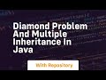 diamond problem and multiple inheritance in java