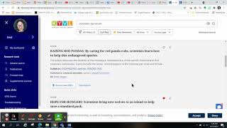 QuickSearch overview - new EBSCO EDS interface