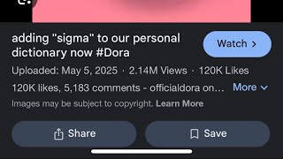 Dora explains sigma (yes this is official)