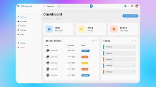 Responsive Admin Dashboard Using Html Css Javascript With Light Dark Responsive Admin Dashboard Using Html Css Javascript With Light Dark