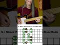 Guitar Trick 🎸🔥 Learn How to Play Lydian Mode with Minor Pentatonic Shapes (Guitar-Nerdery) #shorts