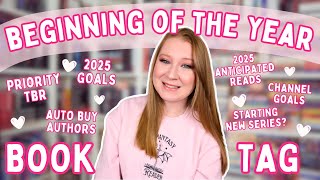 beginning of the year book tag ✨ | priority tbr, 2025 reads, bookish goals, content creation \u0026 more!