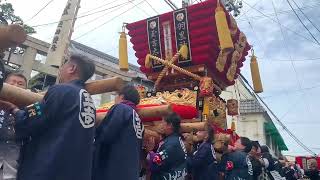 2023.10.14 羽黒神社 秋季例大祭 玉吉太鼓台 奉納 差し上げ