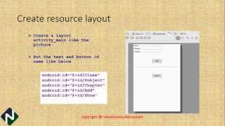 Android program using SQLite database --Part 2