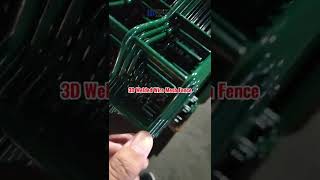 Durable Dark Green PVC Powder Coated 3D Welded Wire Mesh Security Fence Panels with Four Bends