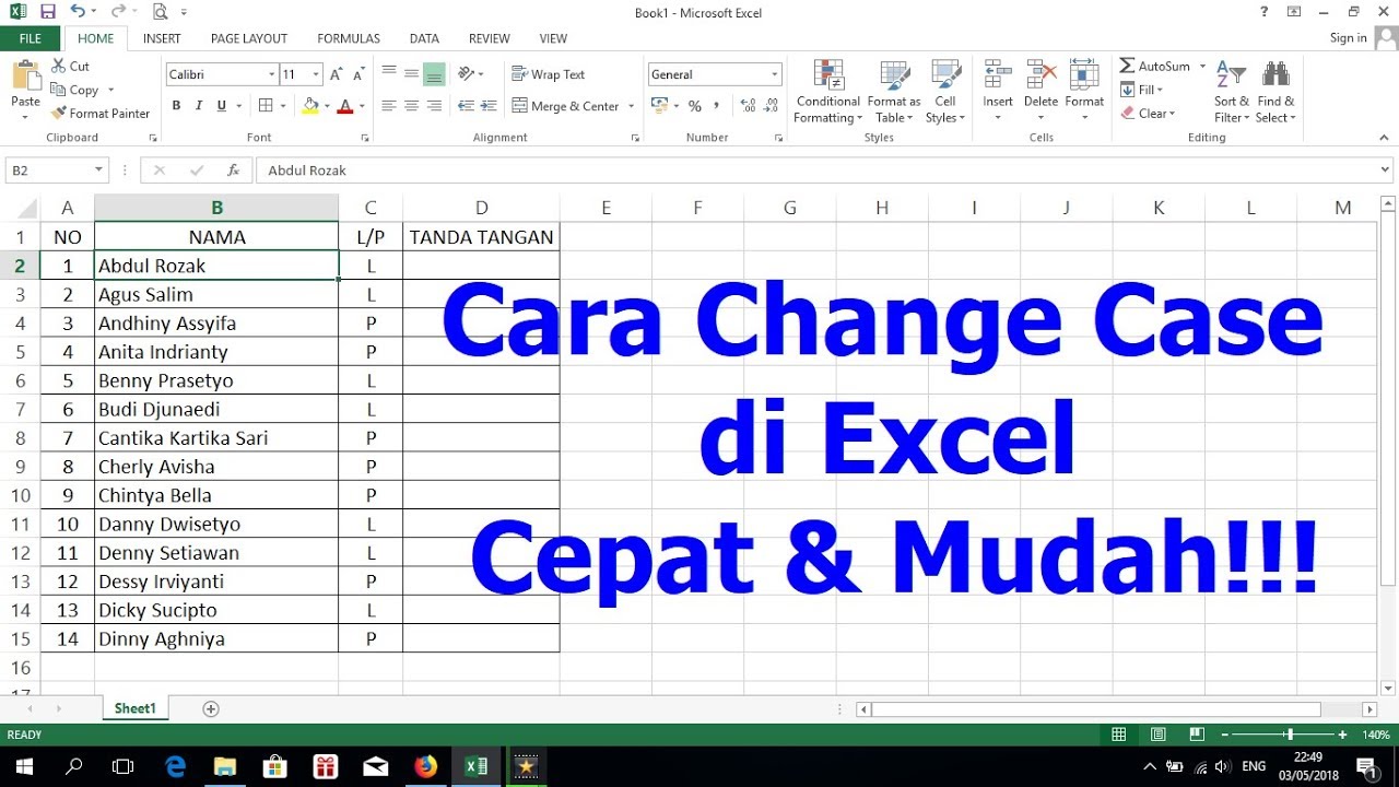 Excel case