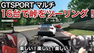 峠を16台でツーリングしてみたら超楽しい！GTSPORT マルチ