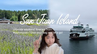 [Trip VLOG]坐渡轮去San Juan Island｜西雅图周边小海岛短途旅行｜惬意的周末｜和羊驼亲密交谈｜薰衣草庄园的下午