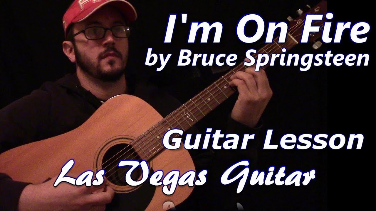 I'm On Fire By Bruce Springsteen Guitar Lesson - YouTube