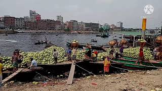 সদরঘাটে তরমুজের আরত। Watermelon Arat at Sadarghat