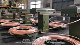 Upward Continuous Casting 8mm Copper Rod Making Machine