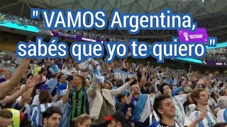🇦🇷 "VAMOS Argentina, sabés que yo te quiero" I 2022 World Cup Qatar semi-final vs. Croatia