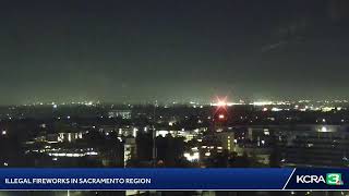 WATCH | Illegal fireworks light up the night sky in south Sacramento. Here's the view from KCRA 3…