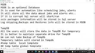 Sql DBA Batch 42 Class 35