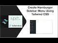 Create Hamburger Sidebar Menu Using Tailwind CSS Just In Time Mode