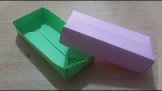 origami : How to Make Origami Rectangle Box Easy - Paper Crafts