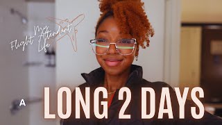 Real Life as a Flight Attendant | Long 2 Days | Vlog Ep 85