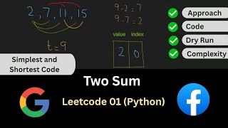 Two Sum - LeetCode 1 - HashMaps and Sets (Python) | Coder Girl