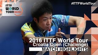 2016 Croatia Open Highlights: Jun Mizutani vs Joo Se Hyuk (1/4)