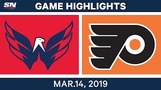 NHL Highlights | Capitals vs. Flyers  – Mar 14, 2019