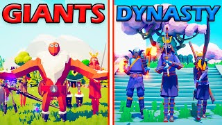 GIANT UNITS TEAM vs MEGA DYNASTY TEAM - Totally Accurate Battle Simulator | TABS