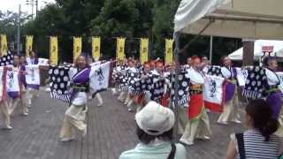 俄嘉屋２０１３　岡山うらじゃ１日目　野田屋町公園