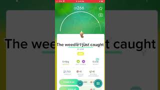 I Think I Caught The Smallest Weedle In The World #pokemon #small #catchingpokemon #world