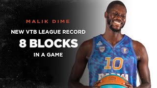 Malik Dime set New VTB League Record - 8 Blocks in a Single Game