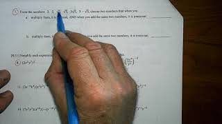 Math 2 Unit 8 Review Worksheet #1 5,7 10