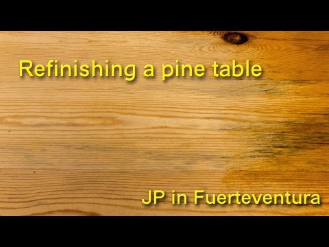 How to refinish a pine table How to refinish a pine table