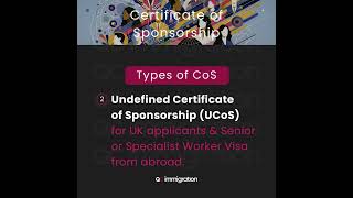 UK Certificate of Sponsorship (CoS) for Work Visas