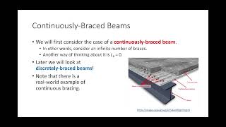 CE 414 Lecture 32:  Analysis of Continuously-Braced Beams (2022.04.01)