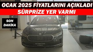 SKODA OCAK 2025 FİYATLARINI AÇIKLADI|SÜRPRİZE YER VARMI|SON DURUM