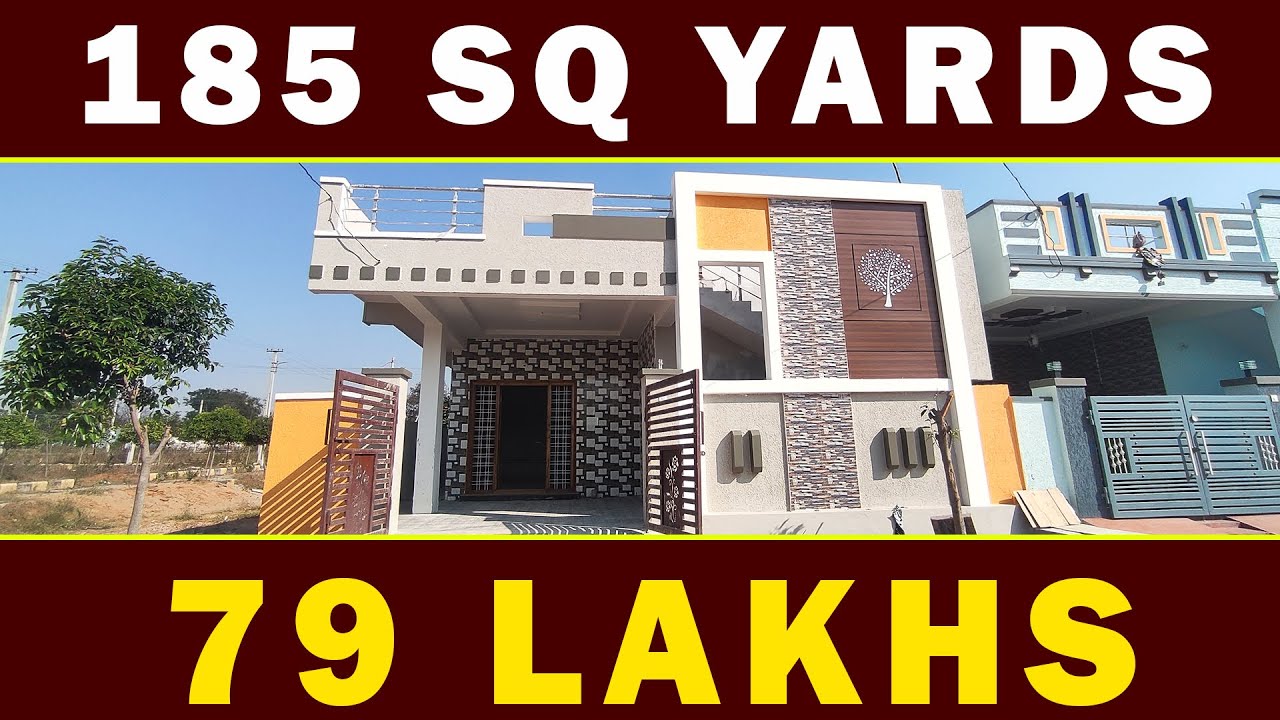 West Face 2bhk Indpendent House For Sale In Hyderabad | 185 Sq Yards ...