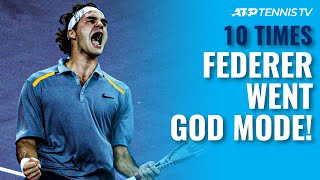 10 Times Roger Federer Went GOD MODE! 🔥