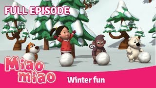 Learn Chinese Cartoon for Kids with Miaomiao Ep.91—Winter Fun (30 min)