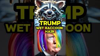 Donald Trump Wet Raccoon Hair style  ￼