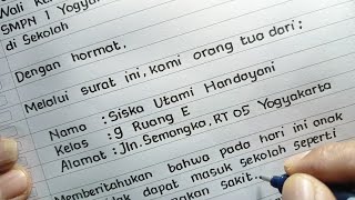 Contoh Surat Izin Karena Sakit - Surat Izin Tidak Sekolah Karena Sakit